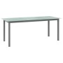 Light gray aluminum and glass garden table 190x90x74 cm by vidaXL, Garden tables - Ref: Foro24-312205, Price: 188,40 €, Disco...