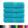 4 units of towels 100% cotton turquoise 30x30 cm 600 gsm by , Towels - Ref: Foro24-137444, Price: 12,34 €, Discount: %