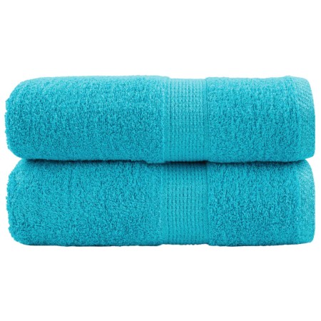 Guest towels 2 units 100% cotton turquoise 30x50 cm 600 gsm by , Towels - Ref: Foro24-137446, Price: 13,14 €, Discount: %