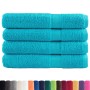 Sauna towels 4 units 100% cotton turquoise 80x200 cm 600 gsm by , Towels - Ref: Foro24-137459, Price: 74,27 €, Discount: %