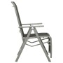 Reclining garden chairs 2 pcs silver aluminum textilene by vidaXL, Garden chairs - Ref: Foro24-312197, Price: 170,99 €, Disco...