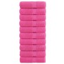 Toallas 10 unidades 100% algodón rosa 30x30 cm 600 gsm de , Toallas - Ref: Foro24-137517, Precio: 18,99 €, Descuento: %