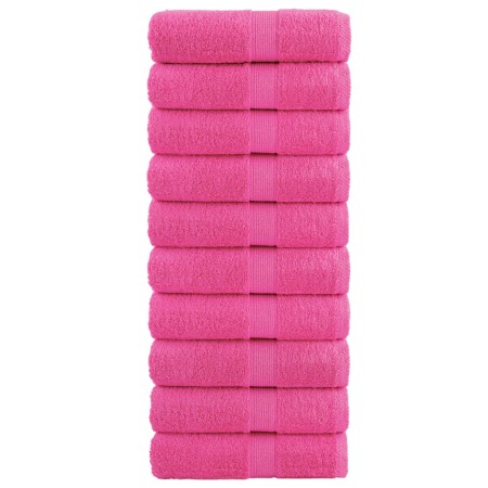 Guest towels 10 units 100% cotton pink 30x50 cm 600 gsm by , Towels - Ref: Foro24-137520, Price: 25,99 €, Discount: %