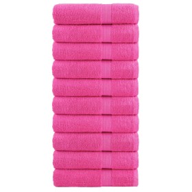 Bathroom towels 10 units 100% cotton green 100x150 cm 600 gsm by , Towels - Ref: Foro24-137529, Price: 166,99 €, Discount: %