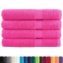 Premium towels 4 units 100% cotton pink 100x200 cm 600 gsm by , Towels - Ref: Foro24-137534, Price: 92,34 €, Discount: %