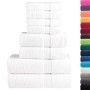 Set of 8 pieces of towels 100% white cotton 600 gsm by , Towels - Ref: Foro24-137536, Price: 44,99 €, Discount: %