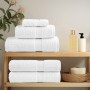 Set of 8 pieces of towels 100% white cotton 600 gsm by , Towels - Ref: Foro24-137536, Price: 44,99 €, Discount: %