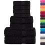 8-piece towel set 100% cotton black 600 gsm by , Towels - Ref: Foro24-137548, Price: 44,99 €, Discount: %