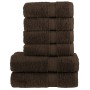 6-piece towel set 100% cotton brown 600 gsm by , Towels - Ref: Foro24-137557, Price: 49,84 €, Discount: %