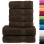 6-piece towel set 100% cotton brown 600 gsm by , Towels - Ref: Foro24-137557, Price: 46,99 €, Discount: %