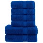 6-piece towel set 100% cotton blue 600 gsm by , Towels - Ref: Foro24-137555, Price: 52,90 €, Discount: %