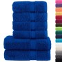 6-piece towel set 100% cotton blue 600 gsm by , Towels - Ref: Foro24-137555, Price: 52,90 €, Discount: %