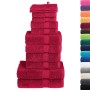 Set of 12 pieces of red 100% cotton towels 600 gsm by , Towels - Ref: Foro24-137581, Price: 54,99 €, Discount: %