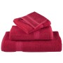 Set of 12 pieces of red 100% cotton towels 600 gsm by , Towels - Ref: Foro24-137581, Price: 54,99 €, Discount: %