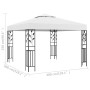 Cenador blanco 3x3 m 180 g/m² de vidaXL, Carpas y cenadores - Ref: Foro24-312242, Precio: 270,99 €, Descuento: %