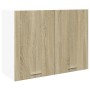 Hängeschrank für die Küche aus Sperrholz in Eichenfarbe, 80x31x60 cm. von , Küchenschränke - Ref: Foro24-849621, Preis: 55,99...