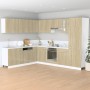 Hanging kitchen cabinet made of plywood in oak color, measuring 80x31x60 cm. by , Kitchen cabinets - Ref: Foro24-849621, Pric...