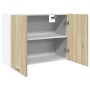 Hängeschrank für die Küche aus Sperrholz in Eichenfarbe, 80x31x60 cm. von , Küchenschränke - Ref: Foro24-849621, Preis: 55,99...