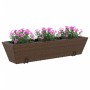 Jardineras con ganchos 2 unidades ratán sintético marrón de , Maceteros y jardineras - Ref: Foro24-366405, Precio: 69,62 €, D...