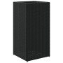 Black synthetic rattan planter 40x40x80 cm by , Pots and planters - Ref: Foro24-366413, Price: 74,27 €, Discount: %