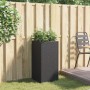 Black synthetic rattan planter 40x40x80 cm by , Pots and planters - Ref: Foro24-366413, Price: 74,27 €, Discount: %