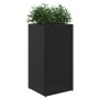 Black synthetic rattan planter 40x40x80 cm by , Pots and planters - Ref: Foro24-366413, Price: 74,27 €, Discount: %