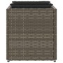 Planter with 3 gray synthetic rattan pots 105x30x32 cm by , Pots and planters - Ref: Foro24-366418, Price: 64,34 €, Discount: %