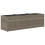 Planter with 3 gray synthetic rattan pots 105x30x32 cm by , Pots and planters - Ref: Foro24-366418, Price: 64,34 €, Discount: %