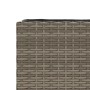 Planter with 3 gray synthetic rattan pots 105x30x32 cm by , Pots and planters - Ref: Foro24-366418, Price: 64,34 €, Discount: %