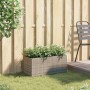 Garden planter with 2 gray PE rattan planters 72x30x32 cm by , Pots and planters - Ref: Foro24-366424, Price: 45,83 €, Discou...