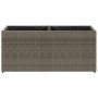 Garden planter with 2 gray PE rattan planters 72x30x32 cm by , Pots and planters - Ref: Foro24-366424, Price: 45,83 €, Discou...