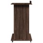 Atril con ruedas y cajón madera ingeniería marrón 55x55x107 cm de , Escritorios - Ref: Foro24-848030, Precio: 134,21 €, Descu...