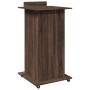 Atril con ruedas y cajón madera ingeniería marrón 55x55x107 cm de , Escritorios - Ref: Foro24-848030, Precio: 134,99 €, Descu...