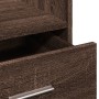 Atril con ruedas y cajón madera ingeniería marrón 55x55x107 cm de , Escritorios - Ref: Foro24-848030, Precio: 134,21 €, Descu...