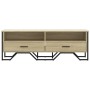 TV stand made of engineered wood in Sonoma oak, 122x34x41 cm by , TV Furniture - Ref: Foro24-848580, Price: 90,77 €, Discount: %