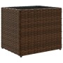 Kunststoff-Rattan-Pflanzgefäß braun 36x30x32 cm von , Töpfe und Pflanzgefäße - Ref: Foro24-366426, Preis: 35,66 €, Rabatt: %