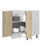 Eckschrank aus Sonoma-Eichenfurnier von , Küchenschränke - Ref: Foro24-849616, Preis: 95,17 €, Rabatt: %