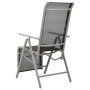 Silla de jardín reclinable textileno y aluminio plateado de vidaXL, Sillas de jardín - Ref: Foro24-312196, Precio: 108,25 €, ...