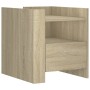 Engineered wood nightstand in Sonoma oak, 45x50x50 cm. by , Nightstands - Ref: Foro24-848278, Price: 79,73 €, Discount: %