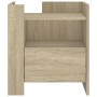 Engineered wood nightstand in Sonoma oak, 45x50x50 cm. by , Nightstands - Ref: Foro24-848278, Price: 79,73 €, Discount: %