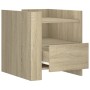 Engineered wood nightstand in Sonoma oak, 45x50x50 cm. by , Nightstands - Ref: Foro24-848278, Price: 79,73 €, Discount: %