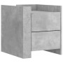 Mesita de noche madera de ingeniería gris hormigón 45x50x50 cm de , Mesitas de noche - Ref: Foro24-848286, Precio: 73,89 €, D...