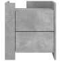 Mesita de noche madera de ingeniería gris hormigón 45x50x50 cm de , Mesitas de noche - Ref: Foro24-848286, Precio: 73,89 €, D...