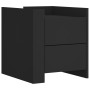 Engineered wood black bedside table 45x50x50 cm by , Nightstands - Ref: Foro24-848284, Price: 76,02 €, Discount: %