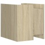 Mesita de noche madera de ingeniería roble Sonoma 45x50x50 cm de , Mesitas de noche - Ref: Foro24-848299, Precio: 58,42 €, De...