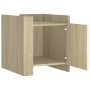 Mesita de noche madera de ingeniería roble Sonoma 45x50x50 cm de , Mesitas de noche - Ref: Foro24-848299, Precio: 58,42 €, De...