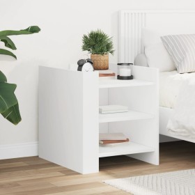 Engineered wood white bedside table 45x50x50 cm by , Nightstands - Ref: Foro24-848290, Price: 66,99 €, Discount: %