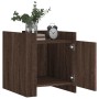 Mesita de noche madera de ingeniería roble marrón 45x50x50 cm de , Mesitas de noche - Ref: Foro24-848303, Precio: 54,46 €, De...