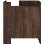 Mesita de noche madera de ingeniería roble marrón 45x50x50 cm de , Mesitas de noche - Ref: Foro24-848303, Precio: 54,46 €, De...