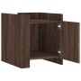 Mesita de noche madera de ingeniería roble marrón 45x50x50 cm de , Mesitas de noche - Ref: Foro24-848303, Precio: 54,46 €, De...